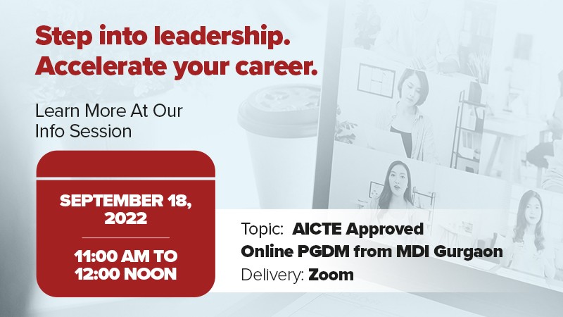 Info Session For Online PGDM Programme | One Of The Top B Schools In India